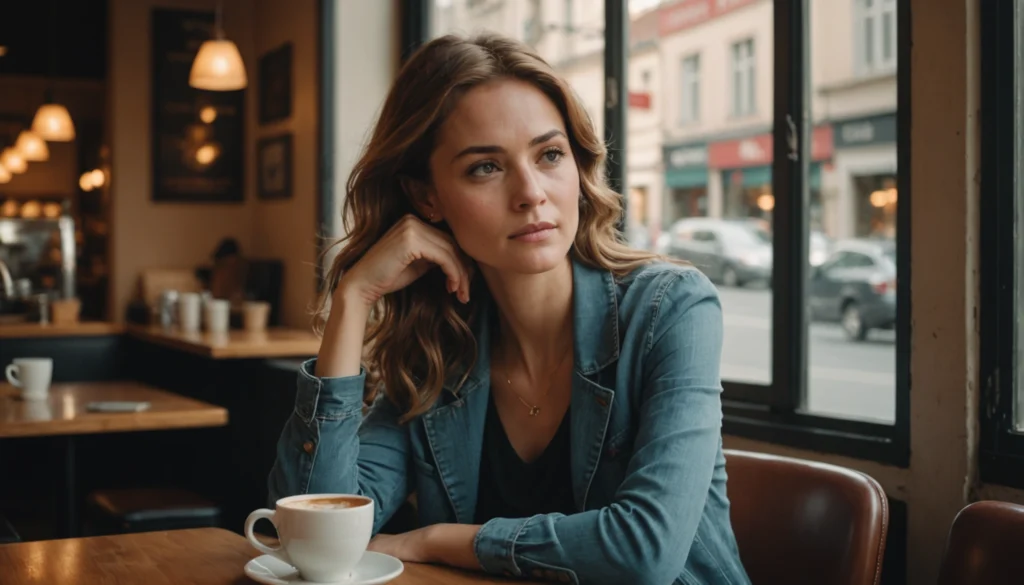 femme qui se recoiffe devant un homme