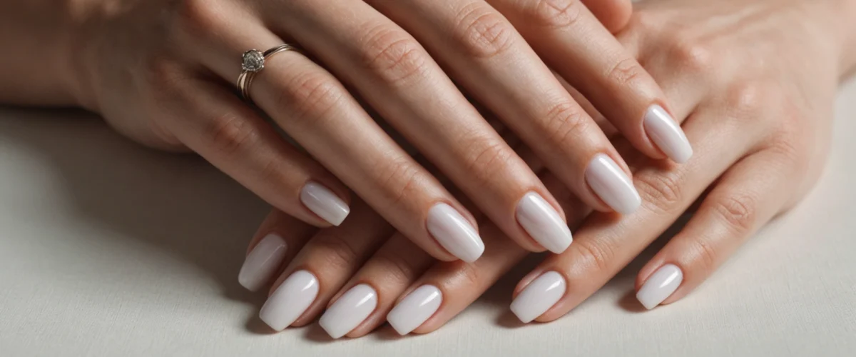 blanc laiteux ongles